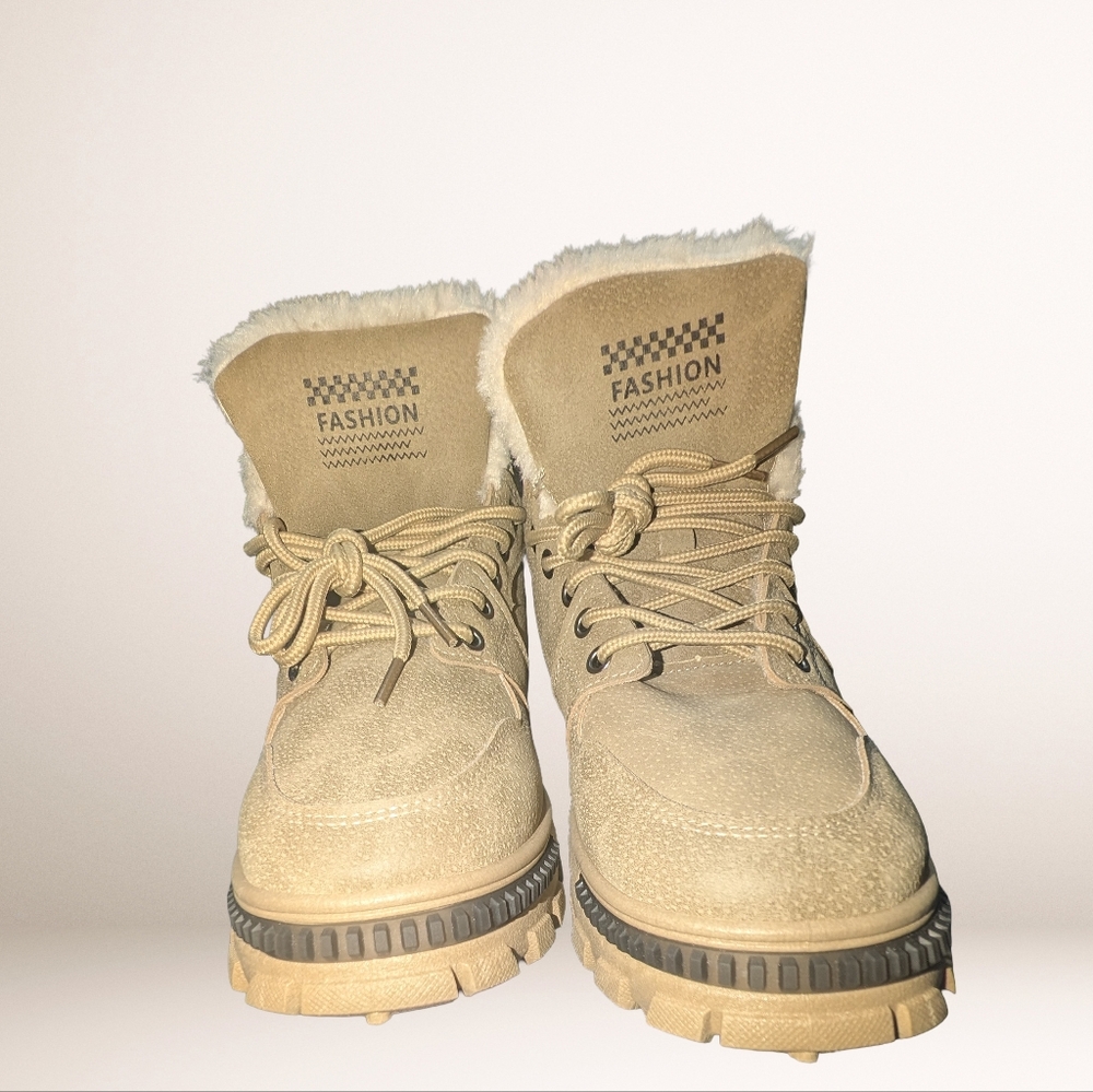 NWOT Fur-Lined Boots